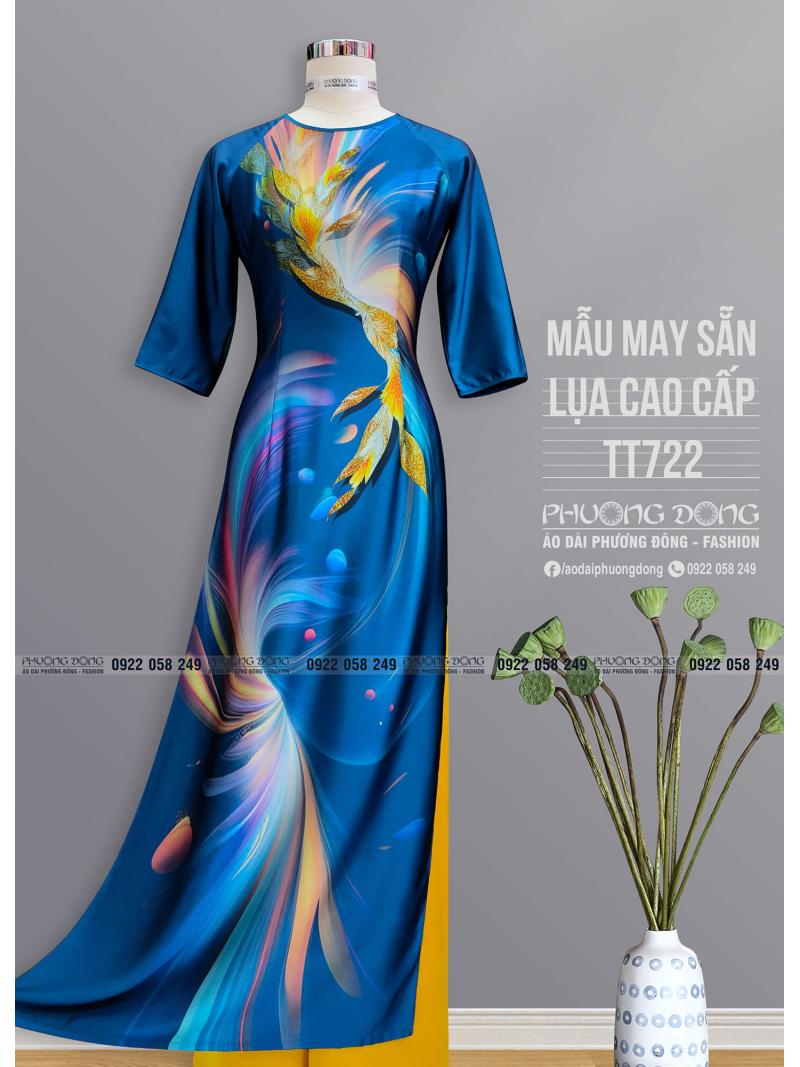 Áo Dài Truyền Thống Lụa Cao Cấp TT722